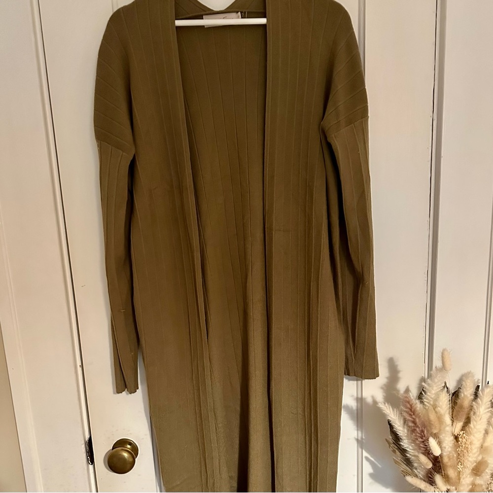 Beige Botany Long Cardigan